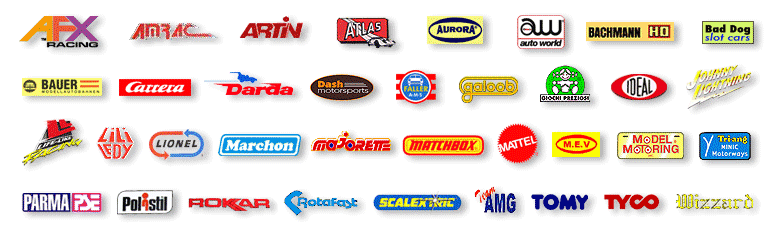 Slot car logos